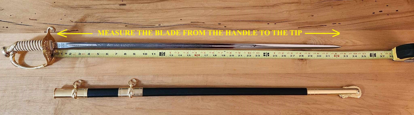 U.S. Navy Officer Sword Display | Personalized USNA Graduation & Retirement Gift