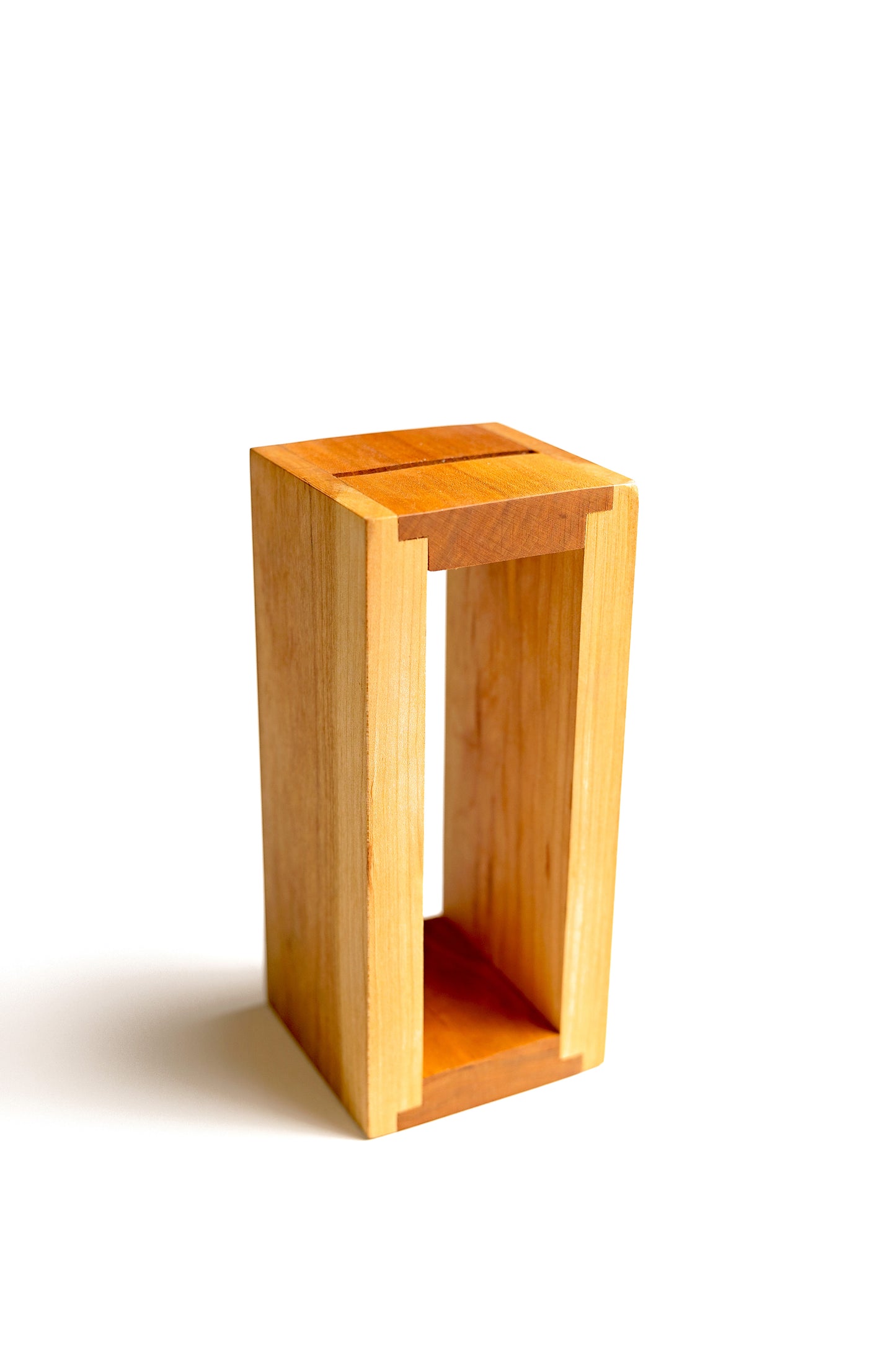 Personalized Ka-Bar Knife Display Block | USMC & Veteran Gift | Solid Cherry Wood