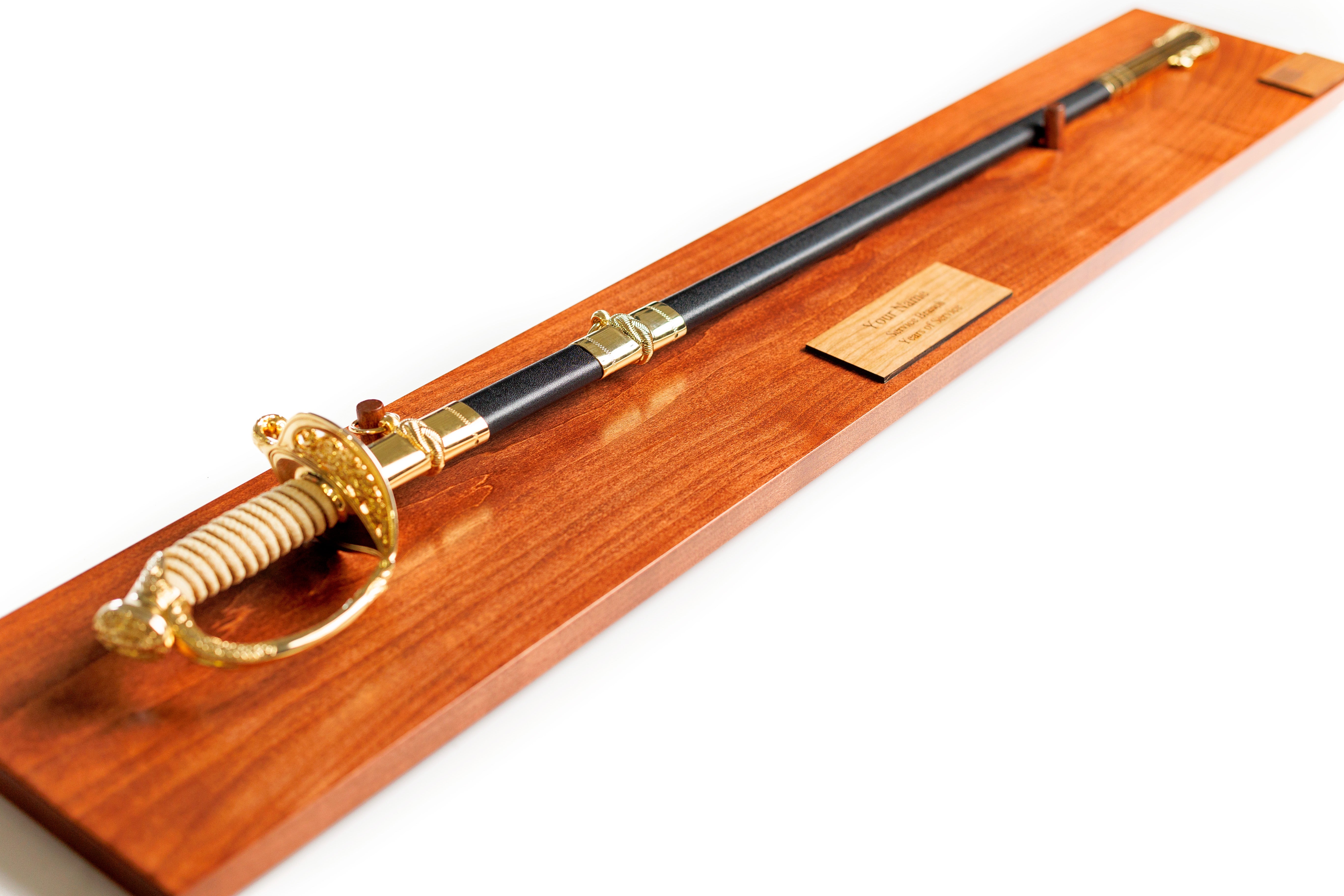 U.S. Navy Officer Sword Display | Personalized USNA Graduation ...