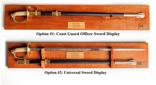 USCGA Class of 2026 Fundraiser: Personalized Sword Display (Official Class Crest)